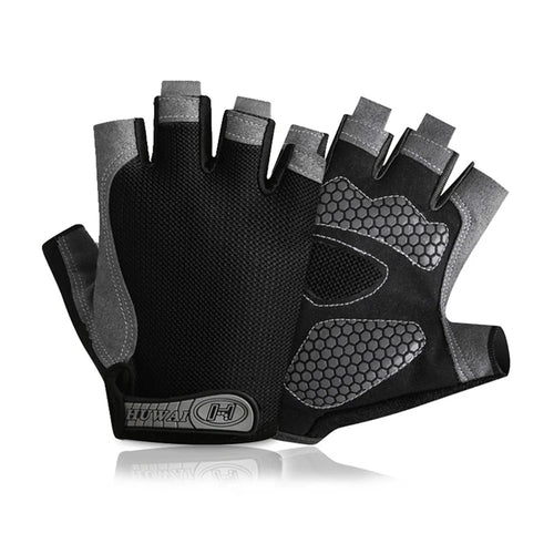 Gym Gloves Fitness Training Fingerless Men Women Bodybuilding Exercise